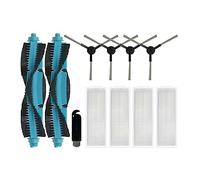 Compatible avec Proscenic M6 PRO Robot aspirateur pièces de rechange de rechange accessoires brosse principale brosse latérale filtre Hepa tampon de vadrouille(Set C)