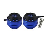 Compatible avec R3 R25 YZF-r3 Yzf-r25 2014-2024 Moto Avant Arrière Essieu Fourche Crash Slider Cap Protection De Roue Anti-Choc(Front Blue)
