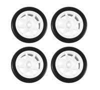 Compatible avec Racing pour Sakura pour MST pour TCR pour Tamiya 8 Pièces Pneus 58Mm Roue Hexagonale 12Mm avec Insert en Éponge pour Voiture À Dérive RC 1/10 1/12 Roue Voiture RC