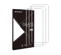 NOVAGO Compatible avec Realme 14 Pro 5G - 3 Films écran verre trempé incurvé résistant avec colles et lampe fournies