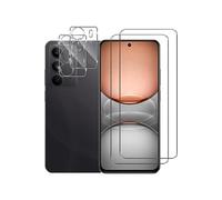 NOVAGO Compatible avec Realme 14X 5G/Realme C75 4G - Pack de 4 Films vitre verre trempé donc 2 pour écran et 2 pour l'objectif caméra arrière