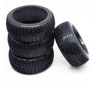 Compatible avec Redcat MP9 pour Hobao 1/8 RC Off-Road Car Rubber Tire Tire Upgrade Parts 4Pcs 109mm RC Car Pneus Roue Voiture RC