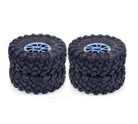 Compatible avec Redcat pour HPI pour FTX pour Mauler pour TRX4 pour RGT Hobby pour Fondateur pour Axial SCX10 1/10 RC Pneus De Roues De Camion sur Chenilles Roue Voiture RC(Blue)
