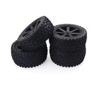 Compatible avec Redcat pour HSP pour HPI pour Hobbyking pour Trxs pour Losi pour VRX pour LRP 1/10 RC Pneus en Caoutchouc De Voiture Roues en Plastique pour Buggy RC Voiture Pneus