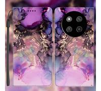Compatible avec Redmi, Honor, téléphones. Étui portefeuille en PU avec motif aquarelle, fonction support, dragonne amovible. Cadeau quotidien et de vacances. Imperméable, antichoc, anti-chute, résista