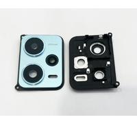 Compatible avec Redmi Note 12 Pro Plus 5G 22101316UCP 22101316UG vitre lentille Camera arrière Verre + Chassis Cadre Contour Appareil Photo (Bleu)