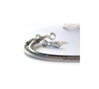 Compatible avec/Remplacement pour 650 SV S- 99/02 - PAIRE DURITES AVIATION FREIN AVANT INOX/ALU / 3011338