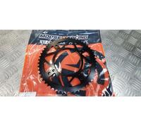 Compatible avec/Remplacement pour COMPATIBLE YZ 80 / YZ 85 93/24 - RM 80 / RM 85 82/23 - COURONNE ACIER NOIRE 52 DENTS - 1210-1797