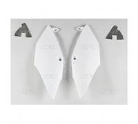 compatible avec/remplacement pour CRF 250 R -18/21 / CRF 450 R/RX-17/20 - PAIRE PLAQUES LATERALES UFO BLANC- HO04684-041