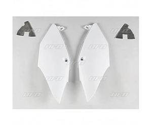 compatible avec/remplacement pour CRF 250 R -18/21 / CRF 450 R/RX-17/20 - PAIRE PLAQUES LATERALES UFO BLANC- HO04684-041