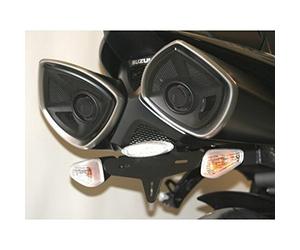 compatible avec/remplacement pour GSX 1340 B-KING - 07/13 - SUPPORT DE PLAQUE R&G Racing-LP0060BK
