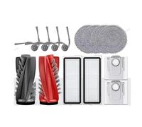 Compatible avec Roborock Qrevo 5AE Curv / S5X / 5A1 / 5XC / CurvC, kit d'accessoires, brosses principales, brosses latérales, filtres HEPA, chiffons de nettoyage, sac à poussière. parties