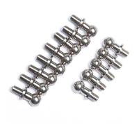 Compatible avec Sakura D4 1/10 RC Drift pour Pièces De Voiture Course Rotule Liaison Support D'extrémité Tige Direction Kit Trou D'extrémité Tige Direction Pièces détachées RC(Ball Head)