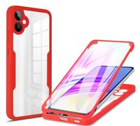 Compatible avec Samsung Galaxy A05 Étui Housse,Antichoc Housse avec Protection d'écran Compatible avec Samsung SM-A055F/DS Galaxy A05 / SM-A055M/DS SM-A055M SM-A055F Coque Red