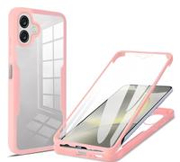 Compatible avec Samsung Galaxy A06 Étui Housse,Antichoc Housse avec Protection d'écran Compatible avec Samsung SM-A065F/DS Galaxy A06 / SM-A065M/DS Coque Pink