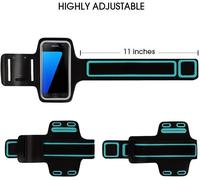 Compatible Avec Samsung Galaxy A20e A40 A3 A5 A6 J6 J5 J3 2015 2016 2017 2018 - Brassard De Sport De Course À Pied, Gym, Fitness, Entraînement (Noir/Gris)