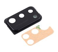 Compatible avec Samsung Galaxy A41 A415 SM-A415F/DSN A415F/DSM Remplacement verre arrière vitre coque objectif + cadre + double face (noir) anneau arrière caméra BACK camera