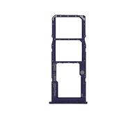 Compatible avec Samsung Galaxy A51 A515F A515 / A71 A715F A715 SM-A715F Chariot Plateau de tray porte carte nano Sim 1+ SIM 2 + SLOT SLITTA Logement Mémoire Micro SD Card (Bleu)