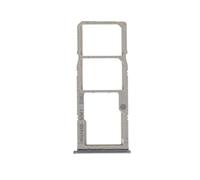 Compatible avec Samsung Galaxy A51 A515F A515 / A71 A715F A715 SM-A715F Chariot Plateau de tray porte carte nano Sim 1+ SIM 2 + SLOT SLITTA Logement Mémoire Micro SD Card (Silver)