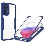 Compatible avec Samsung Galaxy A53 5G Étui Housse,Antichoc Housse avec Protection d'écran Compatible avec Samsung SM-A536B/DS Galaxy A53 5G / SM-A536E/DS SM-A536U1 SM-S536DL Coque Blue