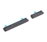 Compatible avec Samsung Galaxy S21+ / S21 Ultra G996B Kit Touches Noir Extérieur Bouton Allumage Power On Off + Bouton Contrôle Volume Side Keys