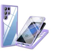 Compatible avec Samsung Galaxy S22 Ultra Étui Housse,Antichoc Housse avec Protection d'écran Compatible avec Samsung SM-S908E/DS Galaxy S22 Ultra/SM-S908B/DS SM-S908U1 Coque Purple