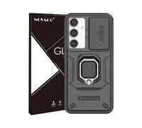 NOVAGO Compatible avec Samsung Galaxy S24 FE - Coque Ultra Résistante Anti Choc avec Anneau/béquille Bague Anti Chute