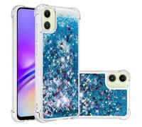 Compatible avec Samsung Galaxy S26 Plus Glitter Coque, Girls Glitter Etui Sequin Liquid Clear Caricature Protection Silicone Housse de Protection Étui pour Samsung Galaxy S26 Plus.Blue YBL