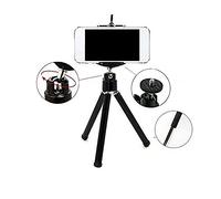 Compatible avec Samsung Galaxy S4 Zoom 1x Support Universel Dock De Bureau Tripod Trépied Détenteur Mobile Montage Noir Solide Léger Et Compact Portable Titulaire K-S-Trade