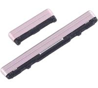 Compatible avec Samsung Galaxy Tab S6 SM-T865 Bouton marche/arrêt + bouton de contrôle du volume Boutons latéraux de rechange, bouton d'alimentation + touches latérales extérieures de rechange (rose)