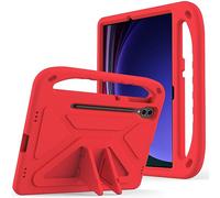 Compatible avec Samsung Galaxy Tab S9 FE Plus SM-X610/SM-X616 31,5 cm pour enfants, coque de protection légère en EVA résistante aux chocs avec poignée et bandoulière - Rouge