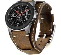 Compatible Avec Samsung Galaxy Watch 46Mm/Gear S3 Frontier/Galaxy Watch 3 45Mm/ Classic Bracelet Cuir Veritable Remplacement Band