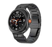 Compatible avec Samsung Galaxy Watch 8 40 mm, 44 mm, 8 Classic 46 mm 2025, Galaxy Watch 8 Classic en métal pour femme et homme, bracelet en métal en acier inoxydable (NOIR)