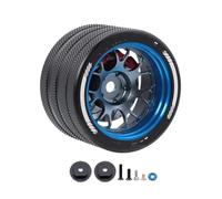 Compatible avec Sanwa Mt4/mt5/m12/m17 pour Futaba 4px/7px/10px pour Flysky Nb4 KO Ex Rc Volant en Métal avec Disque De Frein Volant Pièces détachées RC(Handwheel Blue A)
