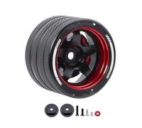 Compatible avec Sanwa Mt4/mt5/m12/m17 pour Futaba 4px/7px/10px pour Flysky Nb4 KO Ex Rc Volant en Métal avec Disque De Frein Volant Pièces détachées RC(Handwheel Red b)