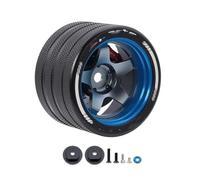 Compatible avec Sanwa Mt4/mt5/m12/m17 pour Futaba 4px/7px/10px pour Flysky Nb4 KO Ex Rc Volant en Métal avec Disque De Frein Volant Pièces détachées RC(Handwheel Blue b)