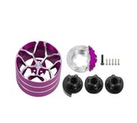 Compatible avec Sanwa Mt4/mt5/m12/m17 pour Futaba 4px/7px/10px pour Flysky Nb4 KO Ex Rc Volant en Métal avec Disque De Frein Volant Pièces détachées RC(Purple Handwheel)