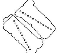 Compatible avec Saturn Pour Aura 2007-2009 Pour Outlook 2007-2008 Pour Vue 2008-2010, lot de 2 joints de couvercle de culbuteur de soupape de moteur VS50726R Joint Couvercle Soupape(Black)
