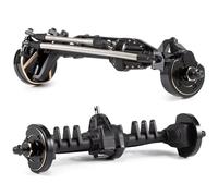 Compatible avec SCX10 III RC pour Rock Crawler pour LCG pour Châssis Cheater Rigs Essieu Portail AR45 Entièrement Assemblé Essieux Avant Et Arrière RC Essieu Avant Arrière