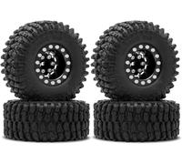 Compatible avec SCX24 pour Bronco C10 JLU pour Pêne Dormant pour Gladiator B-17 RC Crawler 1.0 Roue Et Pneus À Billes Décalage Négatif De 7 Mm Pneu Caoutchouc RC