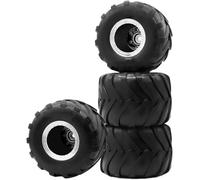 Compatible avec SCX24 pour FCX24 pour Deadbolt pour Gladiator pour Bronco 4 Pièces 1.0 RC Camion Jante Pneus Ensemble 70 * 49mm 1/24 Voiture sur Chenilles Pneu Caoutchouc RC