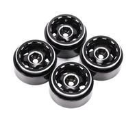 Compatible avec SCX24 pour TRX4M pour FCX24 Enduro24 1/18 1/24 Pièces De Voiture Télécommandée 4 Pièces en Alliage D'aluminium Jantes À Talon De 2,5 Cm Pneus Caoutchouc Voiture RC Pneus