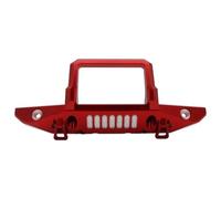 Compatible avec SCX6 1/6 RC Modification De Mise À Niveau De Voiture Et Camion Accessoires De Rechange Pare-Chocs Avant en Alliage D'aluminium RC Pare-Chocs(Red)
