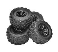 Compatible avec SCY 16101 16102 16103 Pro pour MJX 16207 16208 16209 H16 pour HBX 16889 1/16 Pièces De Voiture RC 4 Pièces Pneu De Roue en Caoutchouc De 83mm détachées RC