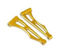 Compatible avec SCY 16101 16102Pro 16103 RC Amélioration Et Modification De La Voiture Pièces Et Accessoires Métal Suspension Bras Stabilisateurs Arrière détachées RC(Yellow)