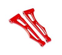 Compatible avec SCY 16101 16102Pro 16103 RC Amélioration Et Modification De La Voiture Pièces Et Accessoires Métal Suspension Bras Stabilisateurs Arrière détachées RC(Red)
