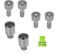 Compatible avec Seat Ibiza, Leon, Exeo, Altea, Altea XL, Leon 2013, Toledo 2013, Leon Station Anno ZA/E BOULONS DE Roue ANTIVOL avec Jante en Alliage ÉCROU ANTIVOL DE Voiture