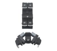 Compatible Avec SEAT Pour ALTEA Pour IBIZA Pour TOLEDO 2004-2009 5ND959857 5K4959857 Interrupteur Fenêtre Principal Chromé Bouton Commande Levage Automatique Bouton de lève-vitre