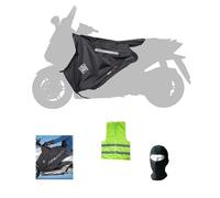 Compatible avec Segway ESCOOTER E110/E125 Couvre-Jambes R151-X TERMOSCUDO Tucano Urbano Couverture Thermique IMPERMÉABLE Interne en Fourrure ECO SPÉCIFIQUE pour Scooter