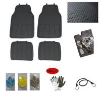 Compatible avec Skoda Fabia 1.0 TSI Monte Carlo 4 Tapis DE Voiture,Caoutchouc PVC,Fond ANTIDÉRAPANT À POINTILLÉS,Stables ADHÉRENT AU Sol+SEUIL DE Talon INDAMOVABLE